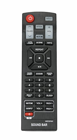 VINABTY AKB73575401 Télécommande Compatible LG Sound Bar NB5540 NB4540 NB3530A LAP440 Nb4542 NB3520A