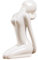 joyMerit Figur Skulptur Weiss Yoga Dekofigur Wohnungs-Deko Kunstwerk aus Keramik - 10