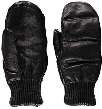 Hestra Valdres Fäustlinge Fausthandschuhe Lederhandschuhe Damen/Herren - mit Futter Winter Herbst-Winter - 10 HS schwarz