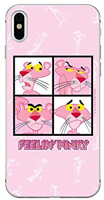 ERT GROUP Original und offiziell Lizenziertes Różowa Pantera Pink Panther Handyhülle für iPhone X/XS optimal an die Form des Smartphones angepasst, Schutzhülle aus Silikon
