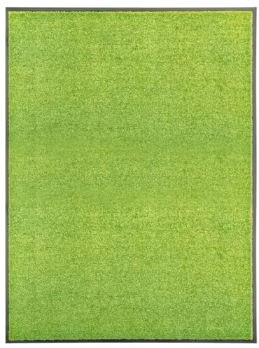 vidaXL Fußmatte Waschbar Schmutzfangmatte Türmatte Fußabtreter Schmutzmatte Schmutzfangläufer Sauberlaufmatte Innen Außen Grün 90x120cm