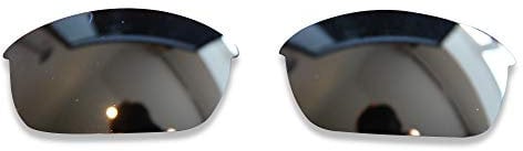 POLARLENS Polarised Replacement Lenses for Oakley Flak Jacket - Compatible with Oakley Flak Jacket Sunglasses (Black)