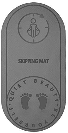 Lintat Tappetino per saltare con corda ammortizzante, a prova di suono, silenzioso, tappetino da yoga, antiscivolo, per interni, sport, allenamento, fitness, 127 x 62 x 0,8 cm