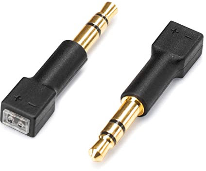 OKCSC 3,5 mm Stecker auf 0,78 2-polige Buchse, Adapter für DENON AH-D9200 D7200 Sony MDR-Z1R MDR-Z7, 0,78 Kabel auf Verbindung mit 3,5 mm Kopfhörern, DIY Audio Kopfhörer-Anschluss-Adapter (3,5 mm -