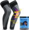 beister Lang Kniebandage Männer & Damen, Kniestütze mit Klettverschluss, Kompression Medizinischer Knieschützer, Knie Wärmer für Laufen, Meniskus, ACL, Arthrose, Arthritis,Sport（Paar）