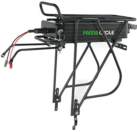 PANDA CYCLE Ebike Battery 48V 15AH Rear Rack Battery Electric Bike Lithium Ion Battery Pack for 1000W 750W 500W 350W 250W Bafang Voilamart Electric Bicycle Motor