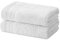 Degrees home - Lot de 2 Serviettes de Bidet, Serviettes de Bain, Petites Serviettes, 100% Coton, 480 g/m², Dimensions 30 x 50 cm, Blanc