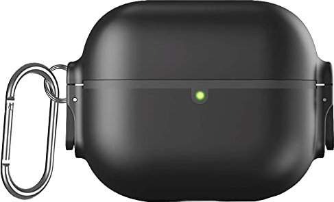 ULITIQ Compatibile con Airpods Pro 2 Case Secure Lock, Airpods Pro 2nd Generation Locking Case Cover Cute, Air Pod Pro Gen 2 Case for Women Men Hard Shell Case with Keychain, (Black)