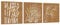 vidaXL Décorations murales Jardin 3 pcs 55x55 cm Design d'herbe, décoration Murale extérieure, Art Mural de Jardin, décoration Murale en métal