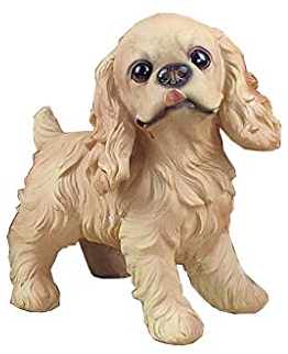 ESOUY Cocker Spaniel-Statue, Skulptur, Kunstharz, Cocker Spaniel, Kunsthandwerk, Modell, Heimdekoration, H24,5 cm