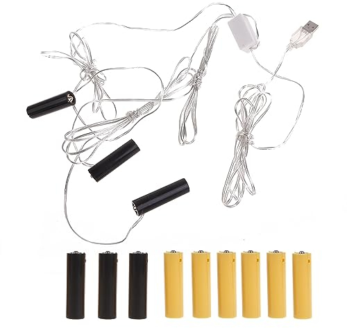 Frotox Batterie Eliminator AA 4.5V 3V, Batterie Adapter, Batterie Netzteiladapter Für Weihnachten LED Licht Toy (AA 3)