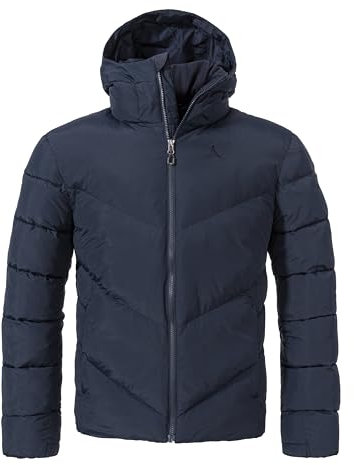 Schöffel Herren Ins Jacket Style Lodos MNS, leichte Steppjacke mit hoher Wärmeleistung, bequeme, warme Winterjacke mit Kapuze und hochschließendem Kragen, navy blazer, 58
