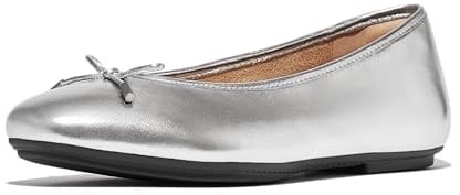 Fitflop Mary Jane Womens Ballerina Shoes in Beige