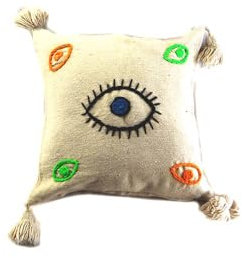 ARTIGIANATO VULCANO Marokkanisches Kissen, 50 x 50 cm, 100 % Baumwolle