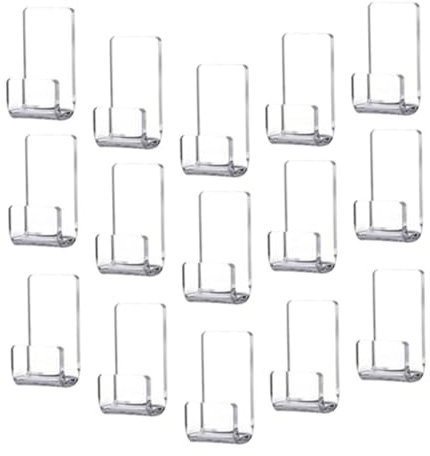 Ciieeo 15st Transparenter Plattenständer Schwebendes Cd-display-ständer Küchenwandregal Wandregal Für Schallplatten Wand-vinylregal Albumständer Hängend Leiste Acryl