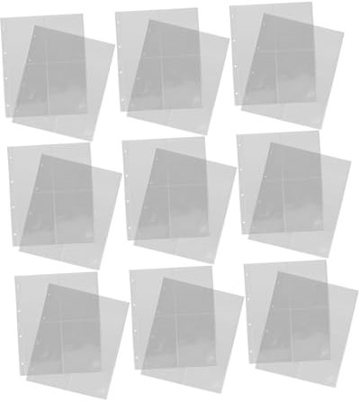 BESTonZON 30stücke Kartenhüllen Für Sammelkarten Transparente Mit Fächern Für Sportkarten Spielkarten Und Schülerbuchzeichen Strapazierfähiges Material Leicht Zu Reinigen Und