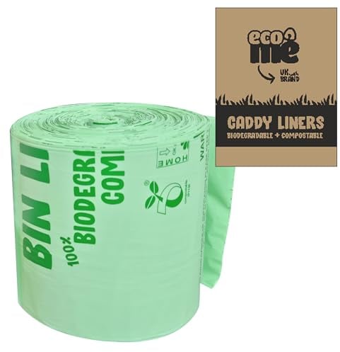 6L to 7L x150 Compostable Caddy liners | Extra Thick & Durable | EN 13432 Certified | UK Brand
