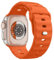 MoKo Cinturino Ocean Compatibile con Apple Watch Ultra 2 49mm 46mm 45mm 44mm 42mm per Uomo Donna, Cinturini di Ricambio Sportivi in Silicone per iWatch Serie 10 9 8 7 6 5 4 SE Ultra 2 1,Arancione
