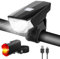 Fahrradlicht, 2er-Set, LED Fahrradbeleuchtung USB Aufladbar Fahrradlichter, StVZO Zugelassen Fahrrad Licht, IPX4 Wasserdicht LED Fahrradlampe Vorne & Rücklicht Set (30/15 Lux,Batterie-Leuchtenset)