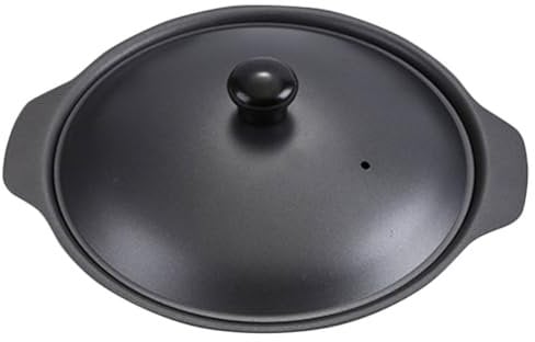 CIYODO Cast Iron Casserole Stewing Pot Iron Casserole for Kitchen Home Use for Baking and Braising Dishes