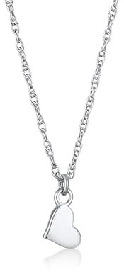 Elli Halskette Silber 925 Kette Herz Damen Schmuck Geschenke für Frauen Mädchen Mama Freundin, Silberkette mit Herz Länge 40 cm