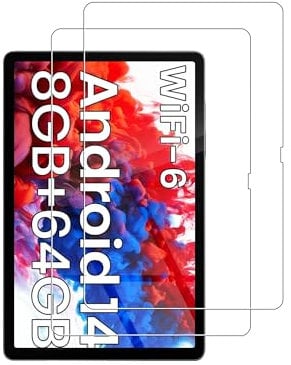 For TPZ 10B Android 14 Tablet Tempered Glass Screen Protector - High Transparency, Scratch Resistant, Anti-Fingerprint(2 Pack)