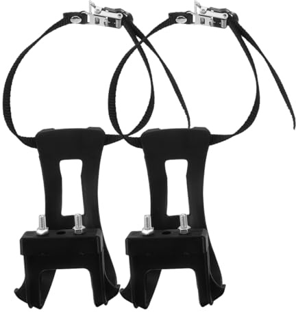 Zehenclip und Riemen Set, 1 Paar Nylon Pedalriemen Mit Bügel Und Körbchen – Ideal Für Und Road Bikes Sicherer Halt Für Radfahrer Perfekt Jedes Fahrradpedal Radfahren Rennrad Mountainbike