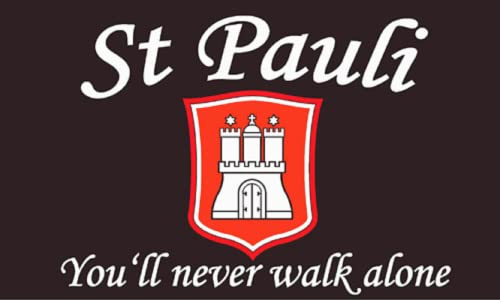 5 x Aufkleber Flagge St.Pauli 8 x 5 cm Sticker Carsticker Autoaufkleber Flagge Fahne