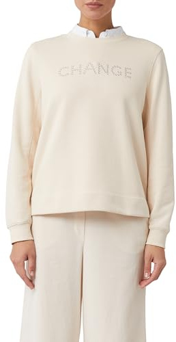 Comma Sweatshirt mit Nieten-Artwork