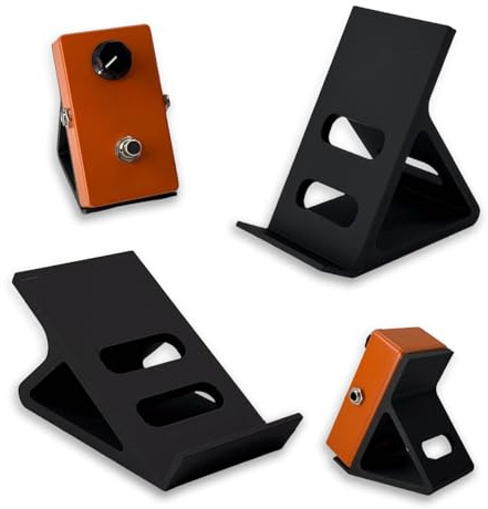 2-Stück-Gitarren-Pedalboard, Mini-Pedalboard mit 30 und 60 Grad, 60mm Tragbares Desktop-Effektpedalboard, Kompakter Gitarrenpedalboard-Organizer für Heimstudios, Desktops und Übungsräume