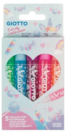 Giotto Glue Candy Collection AST. 5 pz-Colla Glitter, F546900