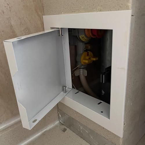 Puerta de Inspección Metal Panel de Acceso de Fontanería para Paneles de Yeso, 15 20 25 30 40 50 60 cm Ático Puerta Contador Agua Empuje para Abrir, Pared o Techo Pequeño Puerta de Inspección(White,15