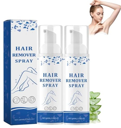 Body Haarentfernung Schaum, Enthaarungscreme und Haarentfernungscreme Intimbereich, Milde Natürliche Forme Enthaarungs Cream, Keine Hautirritationen, Hair Removal Foam, für Frauen und Männer (2PC)