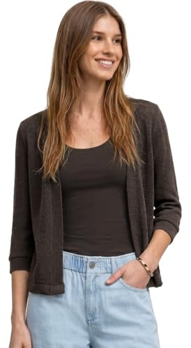 Street One Damen Langarm Jacke im Strick-Look