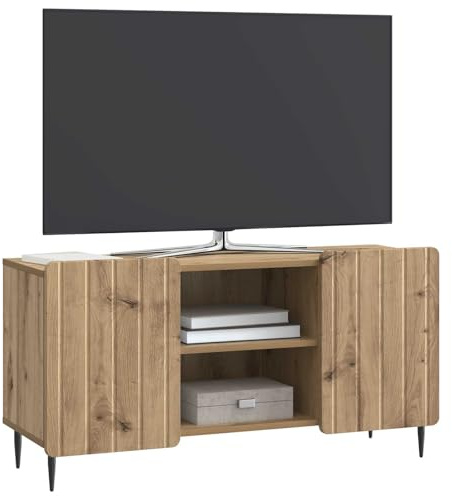 vidaXL TV-Schränk Artisan-Eiche 102 x 34,5 x 52 cm Holzwerkstoff, Wohnzimmermöbel, Moderne Medienkonsole, stylische Aufbewahrung, rechteckiger Sideboard für Dein Zuhause