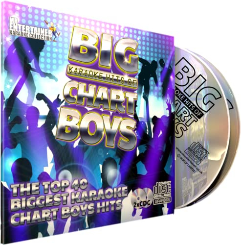 Mr Entertainer Big Karaoke Hits of Chart Boys - Double CD+G (CDG) Pack. 40 besten Lieder für Jungen