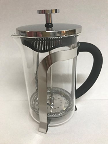 Weis 18325 Pressfilterkanne, Glas-Edelstahl
