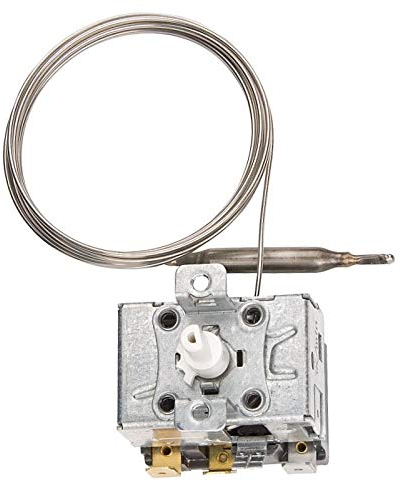 WITTKOWARE Regelthermostat mit Wechsler-Schaltkontakt, 20 bis 90°C einstellbar, 16A/400V~, Fühler-Ø: 6mm, Kapillarrohr-Länge 200cm