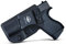 IWB Tactical KYDEX Pistolenholster Für: Glock 43 / Glock 43X Pistolenhalfter Hängend Verdeckte/Versteckte Pistole Case Waffenholster (Black, Left Hand Draw (IWB))