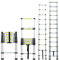 5M/16.5Ft Telescopic Ladder Aluminium Portable Multi-Purpose Extension Ladders Telescoping Ladder Extendable Ladders 13 Steps EN131 Loft Ladder - 3 years warranty