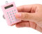 Calcolatrice portachiavi, mini portachiavi portatile con portachiavi, calcolatrice tascabile con display a 8 bit per bambini/studenti(Rosa)