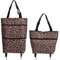 THETHO Zusammenklappbare Trolley-Tasche auf Rädern, Einkaufswagen-Tasche Einkaufstasche mit Rollen Einkaufstrolleys für den Supermarkt （45 * 40 cm）