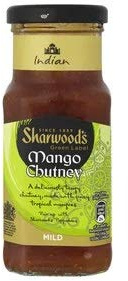 Sharwood's - Green Label- Chutney à la mangue - Légèrement épicé - Recette indienne typique - 227 grammes