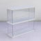 Joody 2 Niveaux Vitrine pour Collection Transparent Vitrine Acrylique pour Figurine Voiture Miniature, Boite Plexiglas avec Porte, Maison Etagere de Rangement Parfum Anti - poussiere(30x10x26,8cm)