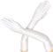 Long White Elbow Satin Gloves Long Evening Gloves for Women Girls,1920s Opera Glove Velvet Bridal Fancy Dress Wedding Prom Party Dance Costume Accessories,21inches