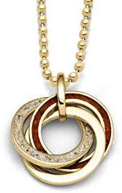 DUR Anhänger für Halsketten Marina vergoldet 2.0, aus 925 Sterling Silber, B: 19 mm, P4120