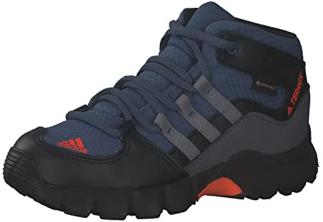 adidas Unisex Baby Terrex Mid GTX Shoes, Wonder Steel/Grey/Impact Orange, 19 EU