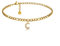 GD GOOD.designs Fußkettchen Gold mit Buchstaben C wasserfest mit 18K Vergoldung I Fussbändchen für Damen verstellbar aus Edelstahl (Buchstabe C) - Valentinstag - Geschenk für Sie