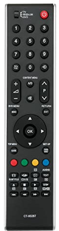 VINABTY CT-90287 sub CT-90288 Telecomando sostituisce compatibile con Toshiba 4K OLED Smart TV 32CV505DG CT-90327 40XF355DG CT90307 CT90273 CT90274