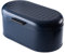 KADAX Panera de acero, 34 x 17 x 15 cm, fiambrera vintage con tapa para productos horneados frescos, caja para almacenar pan y panecillos (azul marino)
